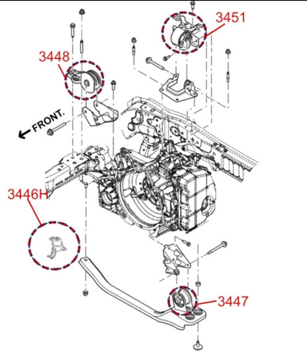 Soporte Motor Trasero Escape 2006 - 2008 Dohc 2.3l Eagle Foto 2