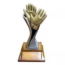 Trofeo Premio Guantes Pedestal Resina