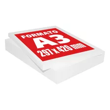 Papel Offset 120g Sulfite Branco Tam A3 Pcts C/250 Folhas