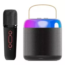 Karaoke Portatil Parlante Y Microfono Inalambrico Bt Rgb