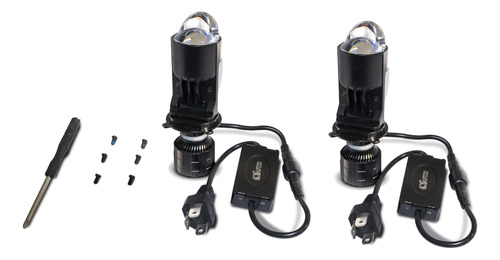 I O L Kit Foco Led Doble Lupa Proyector H4 Canbus 60 W A/b Foto 4