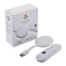 Chromecast With Tv Controle Voz 4k 8gb Snow Com 2gb Memória