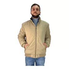 Jaqueta Masculina Reversível 2 Em 1 Suede E Outro Lado Nylon