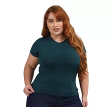 Roupa Plus Size Feminina Viscolycra Básica Baby Look