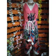 Vestido Assimétrico Estampas Variadas