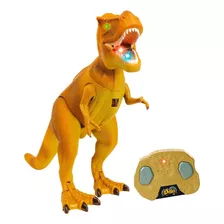 Boneco Tiranossauro Rex Dino Com Controle Dm Toys - 6437