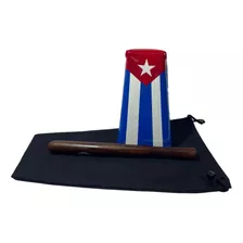 Campana Salsera Mediana 17 Cm Cuba Con Palo Y Funda