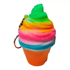 Squishy Antistress Squishies Conito Helado Colores 10x5,5cms