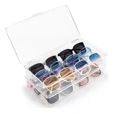 Bopai Organizador Acrilico Para Lentes De Sol Con Tapa, Orga