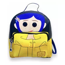 Mochila Backpack Coraline Ojos De Botón Raincoat