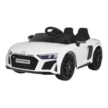 Mini Carro Elétrico Audi R8 Spyder Infantil Som Luz Cores Cor Branco