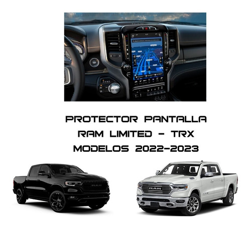 Mica Cristal Protector Pantalla Dodge Ram 2021 2022 2023 Foto 2