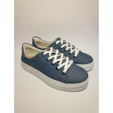 Tênis Feminino Sola Alta Slip On Sapatênis Leve Confortável 