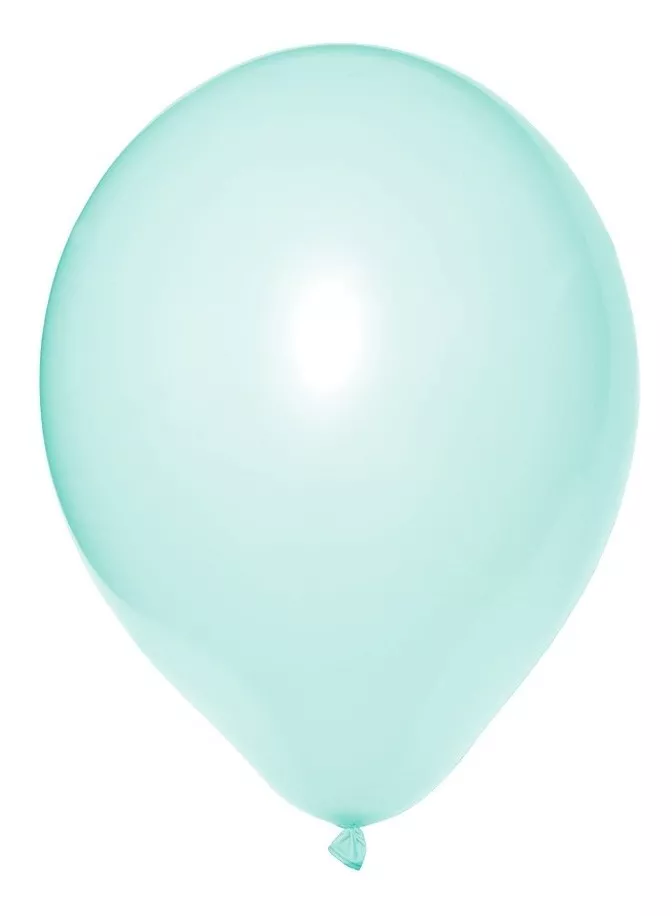 Balão Bexiga Candy Colors Verde 50 Unidades Tam. 9
