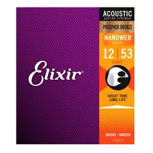 Cuerdas Para Guitarra Acústica Elixir 12/53 Bronce 16052 