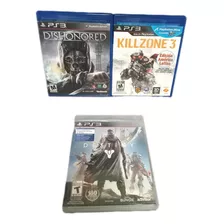 Dishonored Playstation 3 Trilogia + Killzone 3 + Destiny 