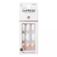 Manicure Impress - Set De Uñas Adhesivas Press On - Tuxedo