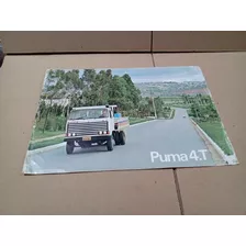 Folder Catálogo Caminhão Puma 4.t Original De Fábrica - Raro