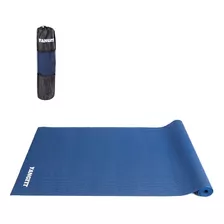 Tapete Yoga Mat Pilates Colchonete 4mm Com Bolsa Yangfit Cor Azul-escuro