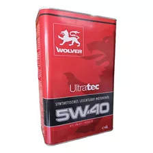 Aceite 5w40 Wolver Ultratec Para Dpf 4 Lts , Origen Aleman