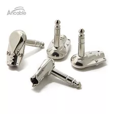 Ancable 4-pack 1/4 Enchufes De Angulo Recto Trs Estereo H