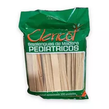 Bajalenguas Descartables Madera Pediatrico X 100un Clericot