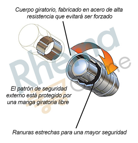 Tuercas De Seguridad Hyundai Elantra 15-18 | Todas Versiones Foto 5