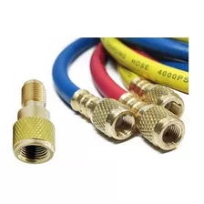 Kit 3 Mangueiras Manifold R410a 1,50m +adaptador Para R410a 