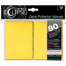 Protector Para Cartas Pro-matte Eclipse Color Amarillo 80 