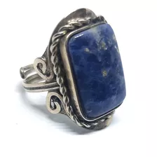 Anillo Piedra Lapislázuli Ajustable