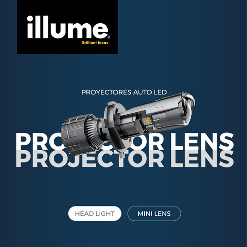 Focos Led H4 Lupa Mini Proyectores Pro Illume Alta/baja Foto 2