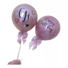 Ballon Cake Topo Bolo De Balões Personalizado Duplo