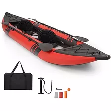 Kayak Inflable Gymax, Kayak En Tándem De 12.5 Pies Y 507 Lib