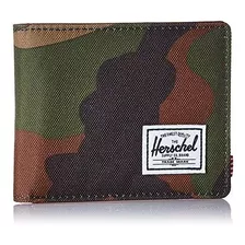 Billetera De Hombre Herschel Hank Frontal Camo Militar