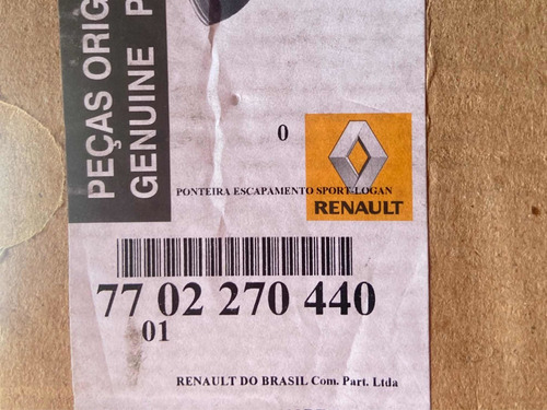 Escape Renault Logan Sandero 2014 Cromado Original Foto 5