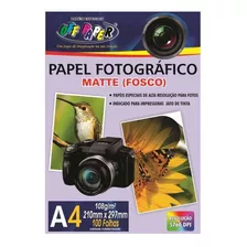 Papel Fotográfico A4 Matte Fosco 108g Off Paper 100 Folhas