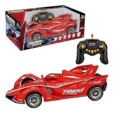 Carrinho Corrida Formula1 Controle Remoto Fumaça 7 Funções