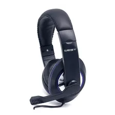 Auricular Gamer Con Cable 3,5mm Control De Volumen West