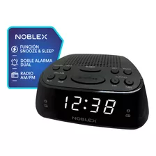 Radio Reloj Noblex Rj960p Despertador Digital Fm Am Color Negro