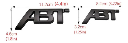 Para Volkswagen A3 A5 Q5 Q7 Tt Rs 3d Metal Abt Logo Badge Foto 6