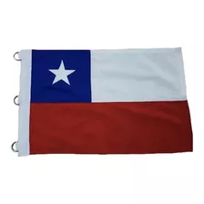 Bandera Chilena De Tela Estrella Bordada 140 X 210 Cm Chile