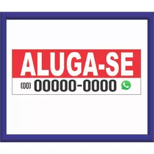 Faixa Lona Impressa Vende-se | Aluga-se 120x60 Personalizada