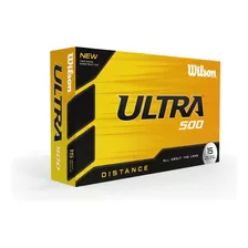 Pelotas Bolas De Golf Ultra 500 Distance - 15 Unidades Color Blanco