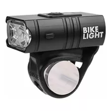 Farol Bike 2 Led Cree T6 Recarregável Usb Medidor De Bateria