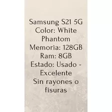 Celular Samsung S21 5g White Phantom