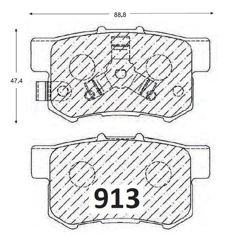 Pastillas De Frenos Traseras Honda Crv 2011-2017 Foto 2