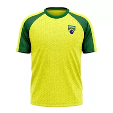 Camisa Masculina Brasil Seleção Brasileira Copa Mundo Casual