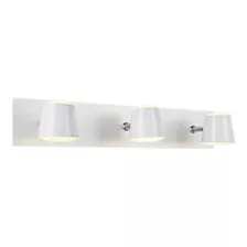 Aplique Pared Led 3 Luces 18w Blanco Baño Deco Moderno Mks