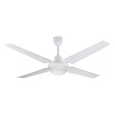 Ventilador De Techo Con Luz Alpaca 48 Blanco 4 Aspas 65w