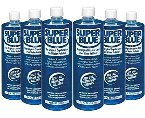 Clarificador Super Blue Para Pulir Agua De Albercas 1 Litro